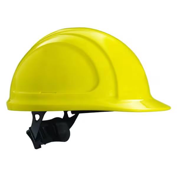 Hard Hat, Polyethylene, 4 Point Ratchet, Type 1, Class E, Yellow, Mfr: N10R020000-A