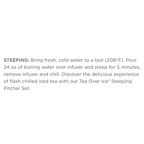 Tea Forte Tea Over Ice Green Mango Peach Premium Organic Caffeinated Green Iced Tea Blend, 5 Count Individually Wrapped Handcrafted Pyramid Infuser Tea Bags, Each Steeps 24 oz.