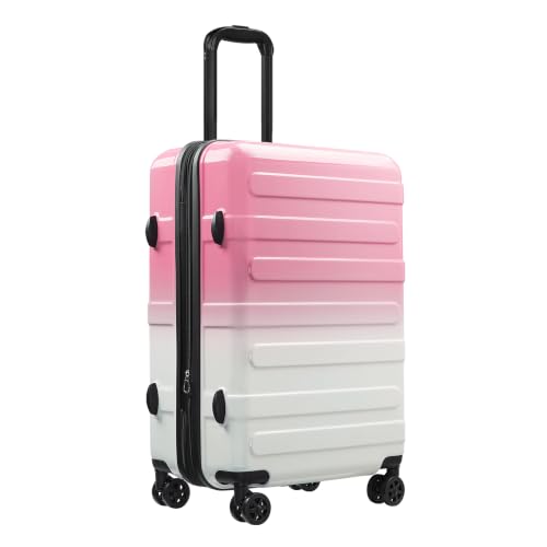Image of Checked Luggage 24 Inch With Spinner Wheels, Hardside Suitcase with TSA Lock, Expandable Checked Suitcase for Women