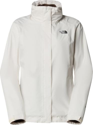 The North Face Evolve II Chaqueta triclimate para mujer White Dune/Smokey Brown S