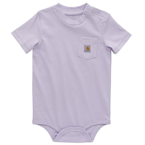 Carhartt Baby Logo Bodysuit, Orchid Petal Purple, 12M