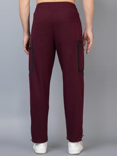 Image of CHKOKKO Men's Regular Fit Mid Rise Designer Track Pant Lower with Pocket