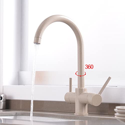 Grifo de cocina de 3 vías: agua filtrada y mezclador en un solo diseño elegante 3