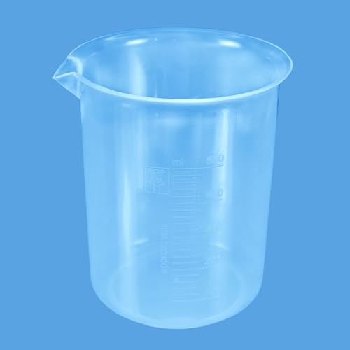Image of ESAW Multipurpose Measuring Cup /Beaker /Jug Set for Kitchen, Cooking, Science Labs, Baking, Car Service & Schools - BPA-Free Plastic, Set of 5 (1000ml, 500 ml, 250ml, 100ml, 50ml)