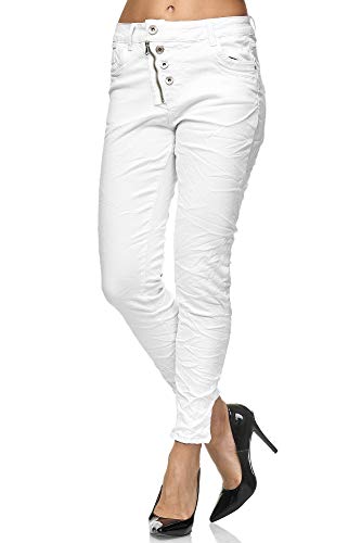 Elara Jeans da Donna Vita Alta Bottoni Chunkyrayan...