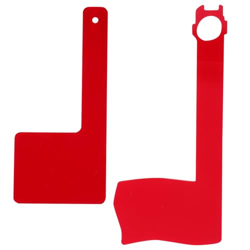 iplusmile 2pezzi Rossa Per Postale in Acrilico Ricambio Installazione Rapida Per Cassette Postali Esterne Accessorio Decorativo Per Esterni