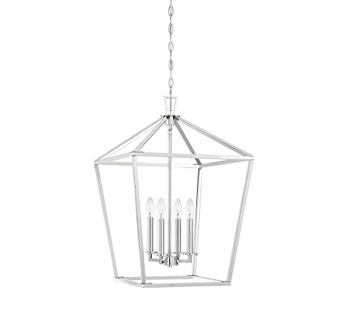Savoy House 1-321-4-109 Townsend 4-Light Foyer Pendant In A Polished Nickel Finish (17" W X 26" H) #TOP1