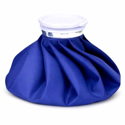 Bolsa de Gelo Térmica Flexível, de 1,4 Litros, 21cm, Compressa Quente e Fria com Tampa Rosqueável (Cores Sortidas)