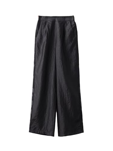 Pantalon en soie Xiangyunsha noir HangErFeng fluide et confortable 132