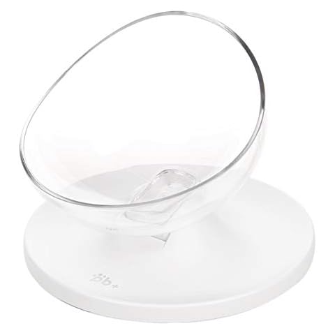 JPYH 0°15°20°Adjustable Tilted Cat Bowl, Adjustable Cat Food Bowl With Raised Stand and Anti-slip Design for Cats and Small Dogs-Single Cover