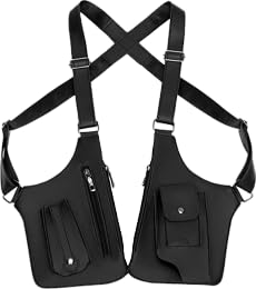 Double Shoulder Armpit Bag, Anti-Theft Hidden Underarm Strap Wallet Pocket Holster Phone Leisure Double Shoulder Pouch