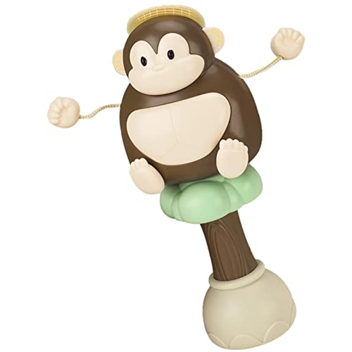 赤ちゃんガラガラ音楽おもちゃ - 赤ちゃんのための握手ガラガラ | ゴリラの赤ちゃんのガラガラのおもちゃ、かわいい動物の音楽のガラガラのドラム、赤ちゃんの早期教育のおもちゃ Manwang