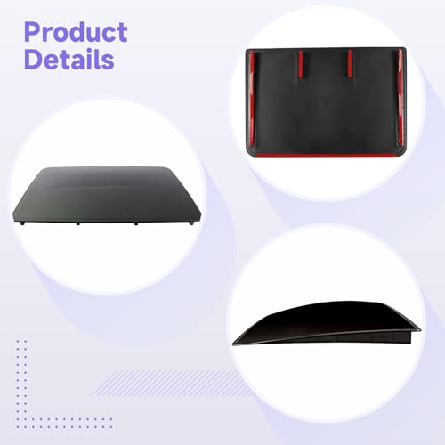 Techo solar simulado universal coche plástico negro deflector sin taladro 4