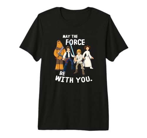T-shirt Star Wars Hero Group Shot en coton May The Force Be With You vêtement de science-fiction