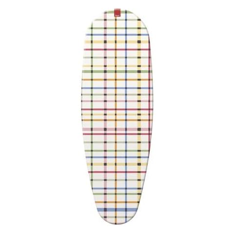 Rayen Ironing Board Cover, 3 layers: Foam, flannelette and 100% cotton fabric, Coloured Stripes, 150 X 55 Cover