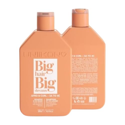 UNIIKON - Champú Nutritivo e Hidratante - Define los Rizos y Favorece el Crecimiento - Cabello Rizado y Encrespado - Gama Afro and Curl 3A to 4C - 300 ml