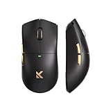 OUSEITECH×MCHOSE K7 Ultraゲーミングマウス 軽量 マグネット式ワイヤレス充電ドック付き 無線8K RGB対応 59グラム 最大42000DPI 750IPS 50G加速度 BT/2.4G/有線接続 Pixart PAW3950搭載 TCCスイッチ 500mAhバッテリー ゲーム向け ワイヤレス 冷感コーティング ブラック 日本語Webドライバー対応（製品保証：1年間）