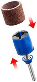 Dremel SC407 EZ SpeedClic Sanding Bands and Mandrel, Set of 2 Sanding Bands 13 mm (Grit 60/120) and 1 EZ SpeedClic Mandrel for Sanding, Shaping and Smoothing Wood and Plastic Materials