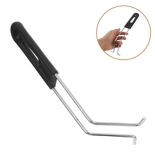 Mango de Repuesto para Cesta de Freidora con Agarre Ergonómico Antideslizante 2 Unidades, Mangos Desmontables de Acero Inoxidable de 9,45 Pulgadas para Tareas de Freído de Alta Frecuencia en la Cocina miniatura 7