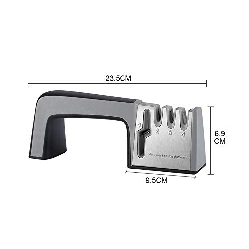 XWU Afiador de Facas, Durável e removível Amolador de Facas e tesouras Mó de alta qualidade com ângu