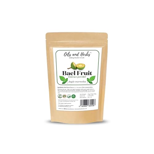 Organic Bael Fruit Extract Powder 5:1 Aegle marmelos - No fillers and Binders (100 gm)