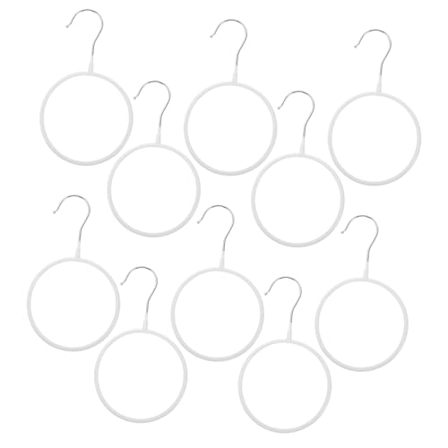 ABOOFAN 10Pcs Scarf Hanger Organizer Non Slip Scarf Storage Rack for Neckties Shawls Belts Clothes Rack for Closet Organization Space Saving Home Supplies