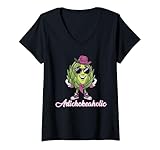 Photo Gallery donna artichokeaholic - funny artichoke maglietta con collo a v Photo Gallery donna artichokeaholic - funny artichoke maglietta con collo a v