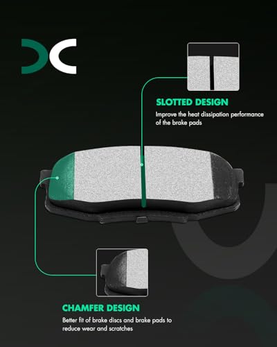 Image of SCITOO D1304 Rear Semi-Metallic Brake Pads Sets Fit For Lexus LX570 2008-2011 2013-2018,For Toyota Land Cruiser 2008-2011 2013-2018,For Toyota Sequoia 2008-2018,For Toyota Tundra 2007-2018