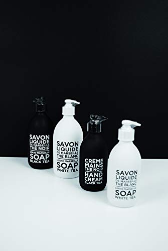 Compagnie de Provence Savon de Marseille Extra Pure Liquid Soap - Black Tea - 16.7 Fl Oz Glass Pump Bottle