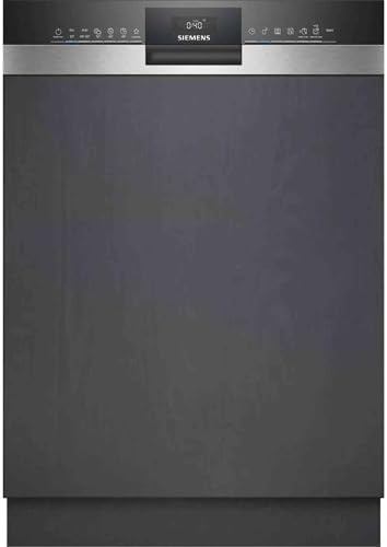 Siemens SN53HS10TE iQ300 – Intelligent partially integrated dishwasher, 60 cm wide, cutlery basket, stainless steel, silent with iQdrive, aquaStop, height-adjustable top basket