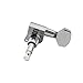Wilkinson WJN07 Left Handed 6 inline EZ-LOK Guitar Tuners Machine Heads 19:1 Ratio Tuning Pegs Keys for Fender Strat Stratocaster Tele Telecaster Electric Guitar, Chrome