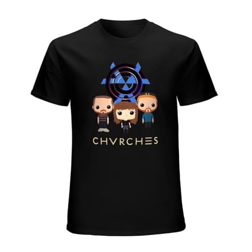 Chvrches Pop Vinyl Print Unisex T-Shirts Men Tee Cotton Tops Black Shirt L