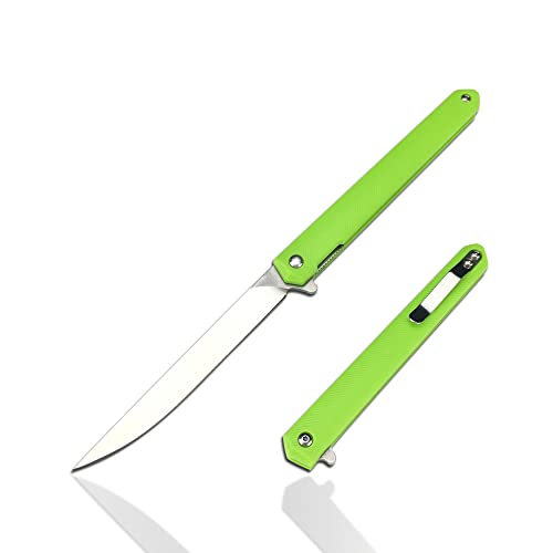 HUAAO 7.95in Mens Pocket Knife, Folding Pocket Knife with Clip, Liner Lock, Flipper Open, Folding Knife EDC Pocket Knife for Women Men, for Camping Fishing Hiking