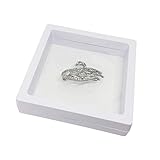 Suspension Brosche Box Frame-Box Schmuck-Vitrine (schwarz mit Sockel)