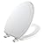 MAYFAIR 134ECA 000 Sculptured Ivy Toilet Seat will Never Loosen and Easily Remove, ELONGATED, Durable Enameled Wood, White