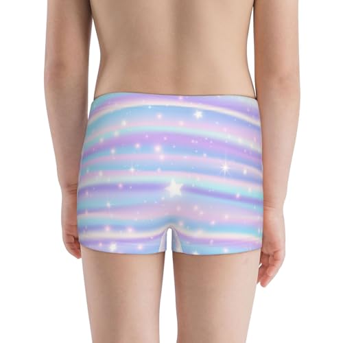 Boys' Cotton Boxer Brief Soft Underwear-Striped Gradient3
