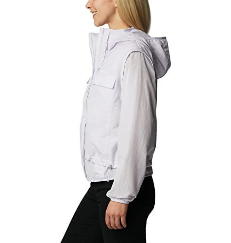 Columbia Intercâmbio de vento feminino Spring Canyon, roxo tingido, médio