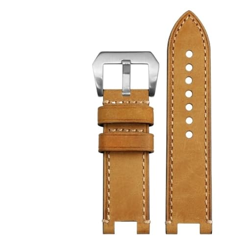 Bracelet en cuir véritable kaki pour montres S130 S110 S120 W130