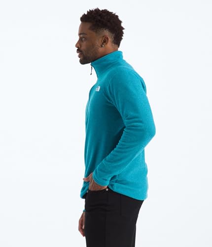 The North Face Textured Cap Rock Quarter Zip Pullover, Dusk Bl Hth, XL - image 2