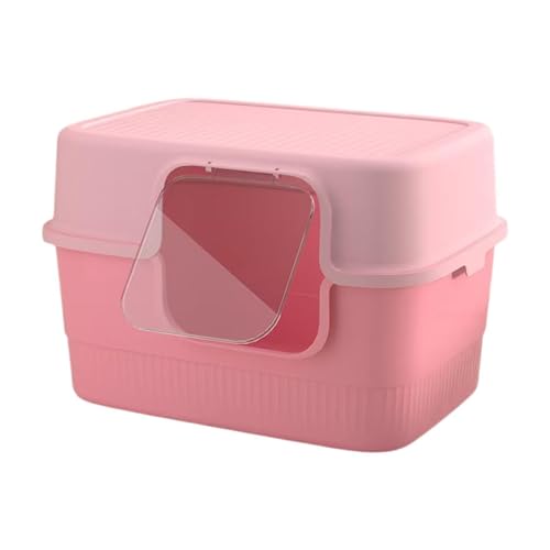 Caja de arena para gatos cerrada ligera para animales pequeños y mascotas 7