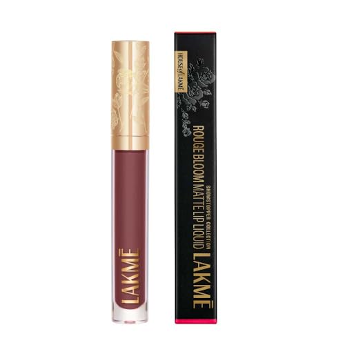 Image of Lakme Rouge Bloom Matte Lip Liquid Mocha Maiden 301-3.5ml