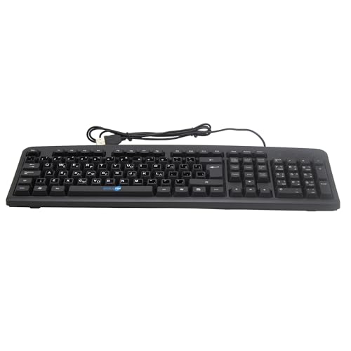 Clavier USB filaire design standard parfait pour le télétravail et l'étude