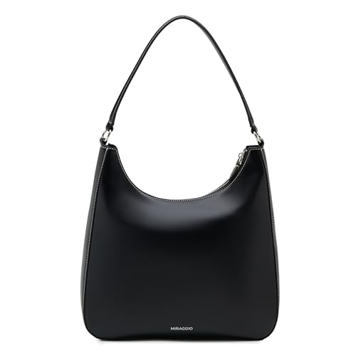 Image of Miraggio Juno Hobo Bag | Women Shoulder Bag For Office Travel | Gift Items For Women | Solid Hobo Bags