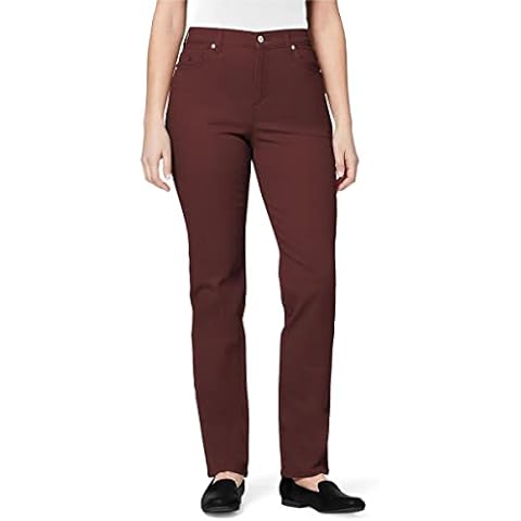Gloria Vanderbilt Women's Velvet Wine Brown Jeans Cover