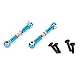 Keenso 2 Stück RC Car Schwenkarm Spurstange, Metall Schwenkarm Spurstange Verbindungsstange RC Zubehör für 1/14 144001 RC Car(Blau)