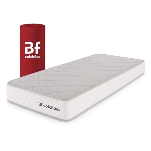 Colchão Solteiro Espuma D33 A Vácuo Ortopédica Certificada BF Colchões 78x188x17cm