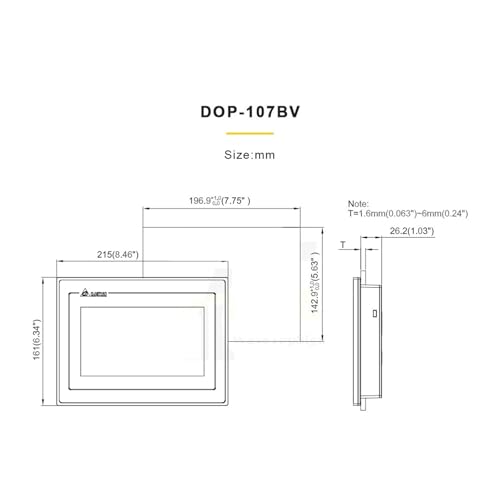 IHM 7 pouces écran tactile PLC haute résolution de remplacement