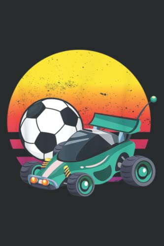  Retro Vintage Rocket Rc Soccer Car League: Ruled Lined Journal, Matte Finish Cover with 6x9 inches and 100 Pages, for Kids, Office, School Supplies