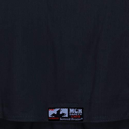 Image of MCR Safety Summit Breeze Flame Resistant FR Coveralls, 7 oz Cotton, Work Coveralls, Navy, 50 Tall