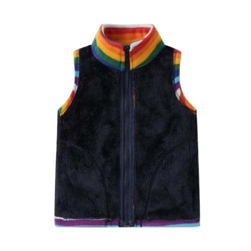 Image of Mud Kingdom Boys Girls Polar Fleece Vest Winter Thick Warm Outerwear Funny Cartoon